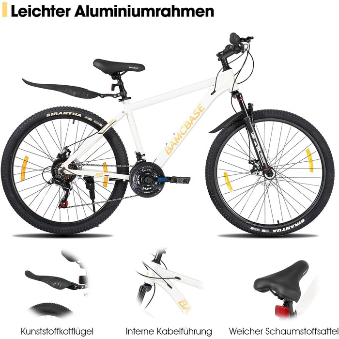 Гірський велосипед Hiland 26 27,5 дюймів, чоловічий/жіночий MTB з алюмінієвою рамою, 21 передача, хардтейл для дорослих з дисковими гальмами, чорний/синій/зелений/фіолетовий/білий, 26 дюймів