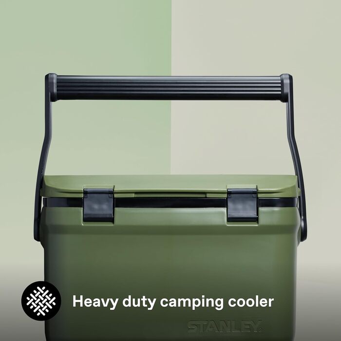 Вуличний холодильник Stanley 1913 Adventure 6,6 літрів Polar - Маленький кемпінговий холодильник - Без бісфенолу А - Кришка також функціонує як сидіння - Міцний ізольований бокс без електрики - Герметичний 15,1 л, хакі