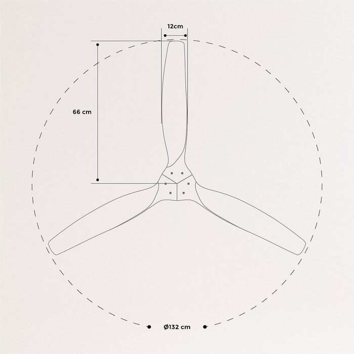 Вентилятор стельовий чорний з лопатями темного дерева з дистанційним керуванням і настінним вимикачем / 40 Вт, тихий, Ø132 см, 6 швидкостей, таймер, двигун постійного струму, режим літо-зима