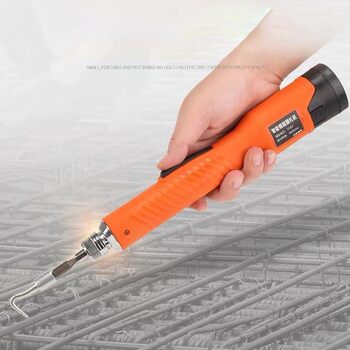 Електрична арматурна машина Jieotwo, акумуляторна, акумуляторна, машина для зв'язування арматури, портативний інструмент для кріплення арматури, 1000 об/хв змінного струму 100-240 В