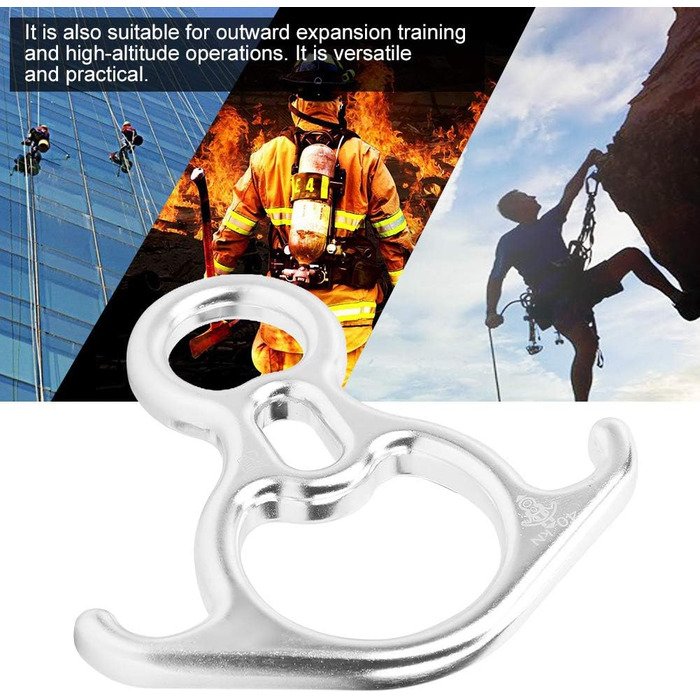 Спускний механізм, алюмінієвий спускний механізм 32KN Figure 8 для спуску та скелелазіння