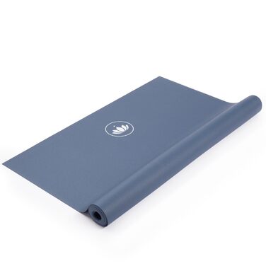 Килимок для йоги Lotuscrafts, тонкий та складаний, виготовлений з натурального каучуку, зроблено в Іспанії, легкий дорожній килимок вагою 1 кг, 185 x 65 x 0,13 см, тонкий килимок для йоги для використання в дорозі, колір індиго