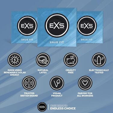 Презервативи щільного прилягання Натуральний латекс та щільніше прилягання Веганський Упаковка з 48 шт. (48 шт. в упаковці)