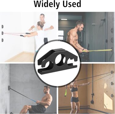 Настінні анкери для еспандерів - компактні настінні анкери для домашнього спортзалу, силових тренувань, фізичної терапії, фітнесу з монтажними гвинтами, 3 шт.