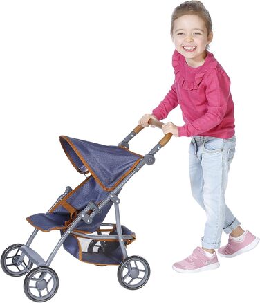 Коляска для ляльки Ліба - темно-синій, 16830 -