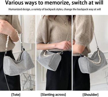 Клатч жіноча вечірня сумочка маленька блискуча сумочка елегантний весільний весільний клатч перлове намисто вечірні сумочки маленькі золоті срібні