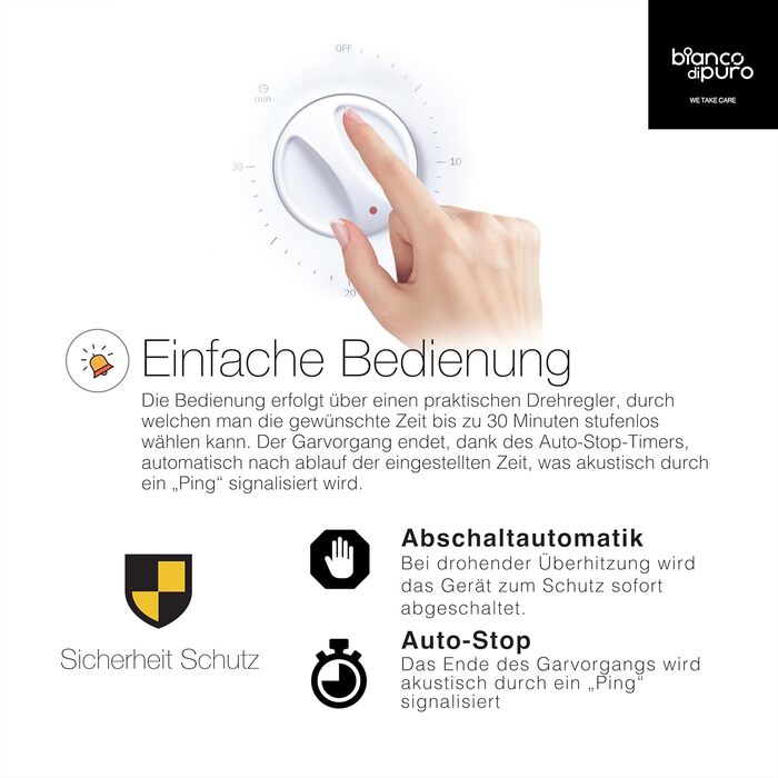 Пароварка bianco di puro Rapido - на 50 швидше, ніж інші системи, завдяки технології приготування на парі STRIX з основами з нержа