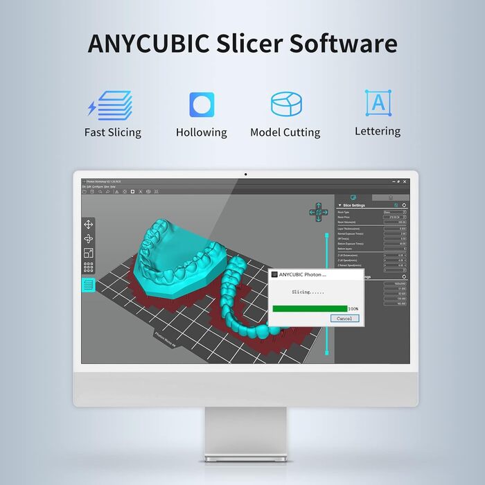 Принтер ANYCUBIC Photon Mono X, полімерний 3D-принтер із 8,9-дюймовим монохромним екраном 4K, 3D-принтер із дистанційним керування