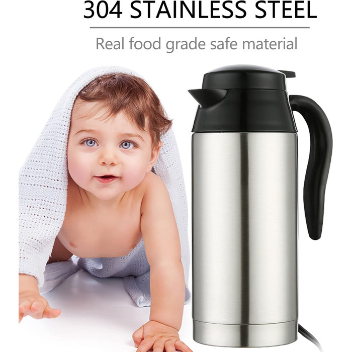 Автомобільний чайник Hangrow 12V, 650ml Kettle Usb, прикурювач Подорожній чайник Чайник Автомобільний чайник Прикурювач для подоро