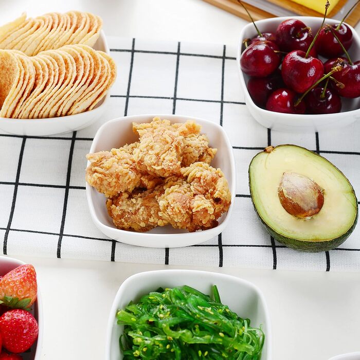 Серія Ramekin.Dish, 12 шт. Порцелянові білі десертні миски, маленькі миски для подачі, для соусу, занурення, суфле, пудингу, безпе