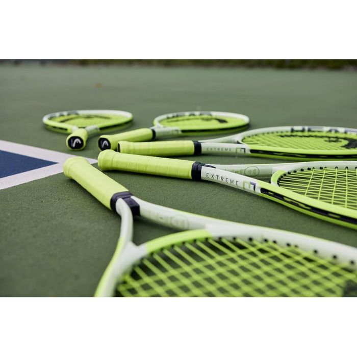 Тенісна ракетка HEAD Extreme Jr. 25 2024, лайм, зі струнами, 240 г, розмір L, 8-10 років