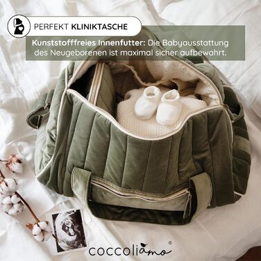 М'яка оксамитова лікарняна сумка Coccoliamo з туалетним приладдям, сумка для народження дитини для жінок, багатофункціональна сумк