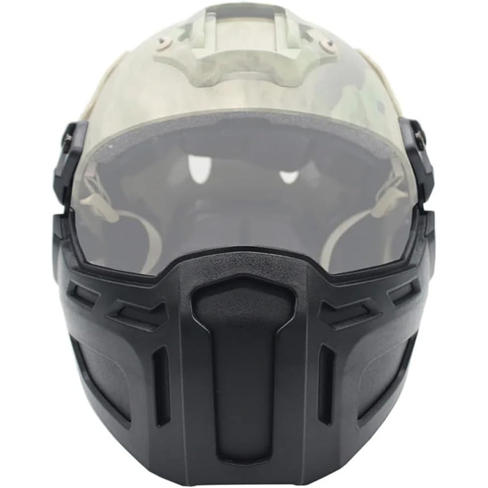 Швидкий тактичний шолом із напівмаскою легкий знімний захист обличчя для ігор CS, страйкболу, пейнтболу, полювання та активного відпочинку FG