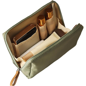 Організатор для косметички, Косметичка з відділеннями, Косметичка для пензликів для макіяжу, Водонепроникна, компактна дорожня кос