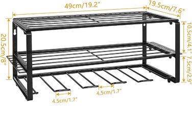 Тримач акумуляторного шуруповерта OUUTMEE Кронштейн для акумуляторної викрутки, органайзери для гаражних інструментів та місця зберігання, настінний кронштейн для вух 66x20x20CM важка металева стійка для інструментів