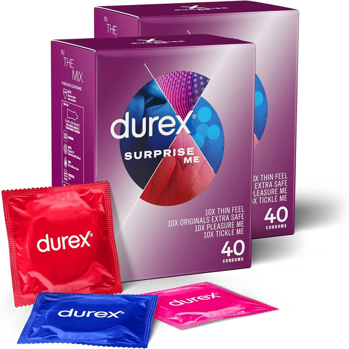 Презервативи Durex «Сюрприз мені», 80 шт
