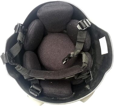 Шолом Fast з м&39якою підкладкою, розмір 22,05-23,62 дюйма, регульований, універсальний страйкбольний шолом для пейнтболу з бічними планками, кріпленням для NVG для полювання (чорний)