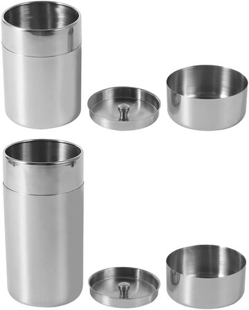 Банки для чаю, розсипний чай з нержавіючої сталі, бляшанки для чаю, бляшанки для солі, банки для зберігання, контейнери для кавових зерен, бляшанки для спецій, контейнери для зберігання харчових продуктів з кришками для кави, цукру, спецій, горіхів тощо.