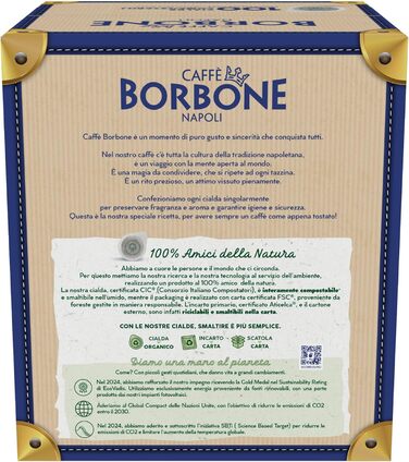 Кавових капсул Borbone, чорні, мікс, ESE, 44 мм. Чорний мікс, ука (100 упаковок), 100