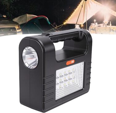 Сонячний кемпінговий ліхтар Topiky, портативний сонячний генератор зі світлом (3 лампочки), багатофункціональний аварійний ліхтар для випадків відключення електроенергії, кемпінгу на свіжому повітрі, дому, надзвичайних ситуацій