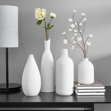 Вази Керамічний набір 4 висоти 22191711см, Вази для квітів Сучасний декор Естетика, Вази для пампасів Трава Квіти Прикраса столу Т