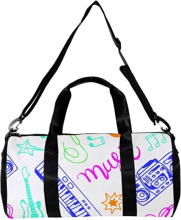 Спортивна сумка, маленька дорожня сумка, сумка для йоги, з музичним принтом, сумка для фітнесу на відкритому повітрі, сумка-тоут