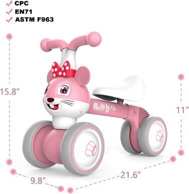 Дитячий велосипед з балансом від 1 року дитячий велосипед з балансом для 10-36 місяців, протестований TV Перший розсувний велосипе