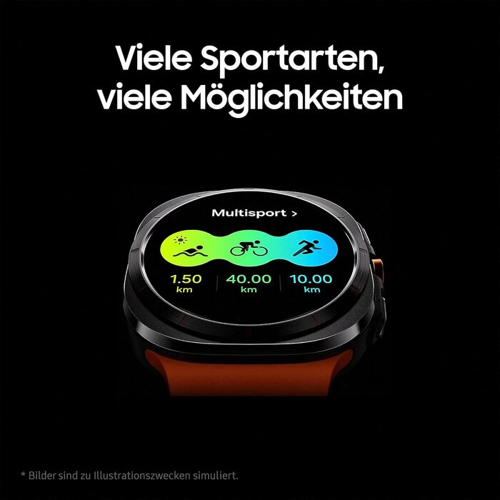 Розумний годинник Samsung Galaxy Watch Ultra, фітнес-годинник, фітнес-трекер та трекер активності, 47 мм, LTE, титаново-білий, з 36-місячною гарантією виробника S/M/L - для обхвату 130-205 мм, білий