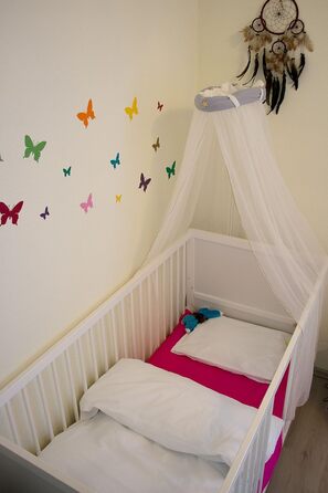 Дитяча постільна білизна ZOLLNER 40x60 100x135 см, 100 бавовна Renforc білий