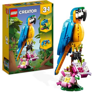 Конструктор LEGO Creator Exotic Parrot 31136, 253 деталі, папуга