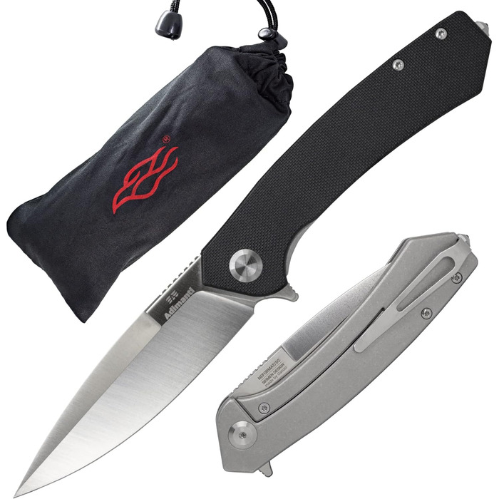 Кишеньковий складаний ніж, рукоятка G10 з кліпсою та склобій, клинок зі сталі D2, полювання, риболовля, кемпінг, на природі, EDC н