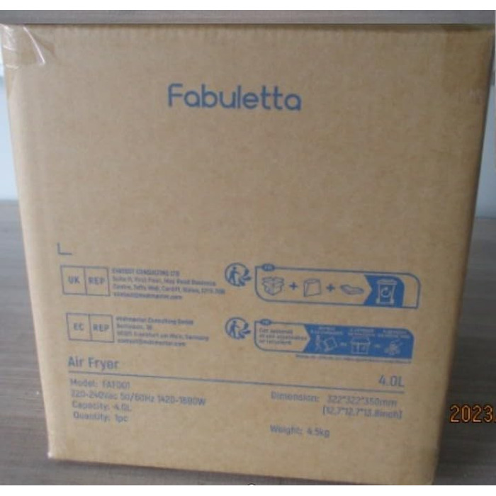 Аерофритюрниця Fabuletta 4 л, фритюрниця 9 в 1, фритюрниці з максимальною температурою 230 C, цифрова фритюрниця з сенсорним екраном, технологія швидкого видалення повітря та жиру, попередній нагрів, режим струшування (зелений) зелений