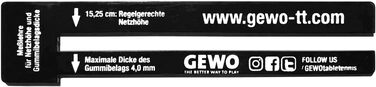 Вимірювач сітки для настільного тенісу GEWO точне вимірювання та регулювання висоти сітки ідеально підходить для турнірів і гравців-любителів, виготовлено з металу для довговічності