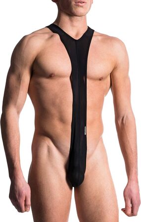 Чоловіче сексуальне нижню білизну Mankini Боді String Body Men Straps Thong Man Suspenders Thong Stretch High Cut Panties ONE Piece Borat Swimsuit Комбінезони Black