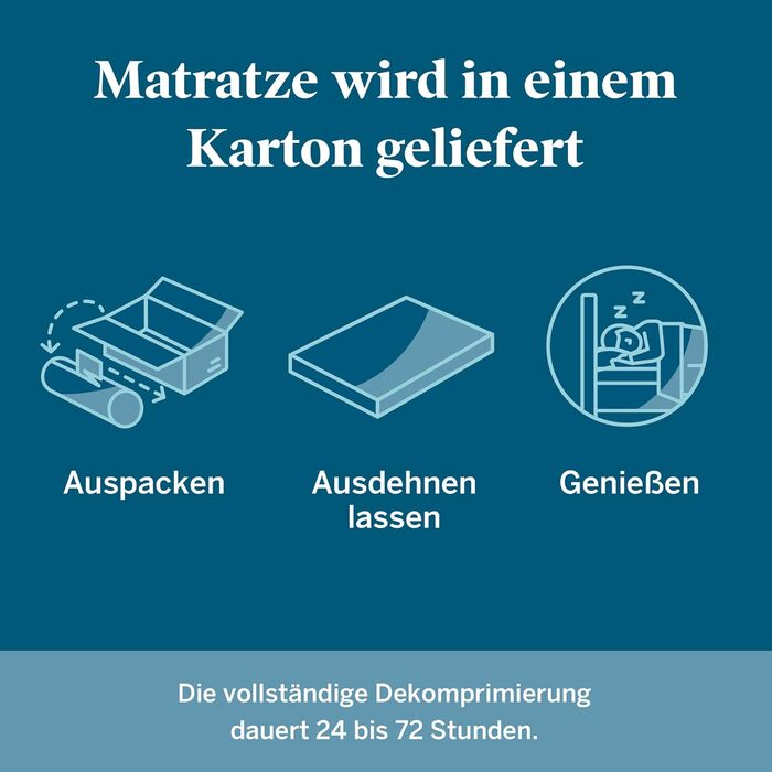 Матрац LUCID з холодної піни, охолоджувальний гель-настій - з бамбуковим вугіллям - сертифікований Oeko-Tex - тонкий матрац, висота 12 см, жорсткий H4, 180x200 см, білий 13 см 180 x 200 см