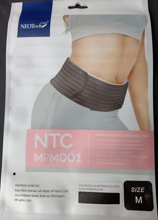 Пояс NEOtech Care 3-in-1 Pregnancy and Postpartum Belly Belt - для підтримки живота та тазу (чорний, M)