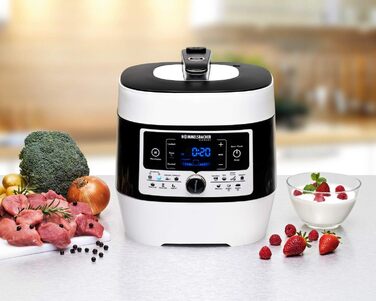 Електрична пароварка MD 1000 'MeinHans - оригінал - 14 автоматичних програм, регульованих від 40 C до 170 C, 2 рівні тиску пари, к