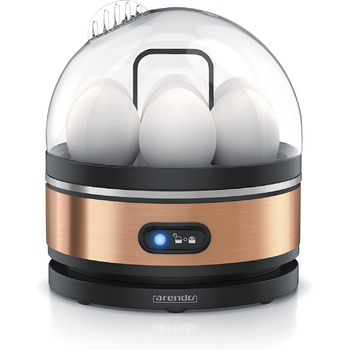 Яйцеварка 400 Вт - конструкція з нержавіючої сталі - 1-7 яєць - яйцеварка - перемикач функцій - 3 ступені твердості на вибір - фун