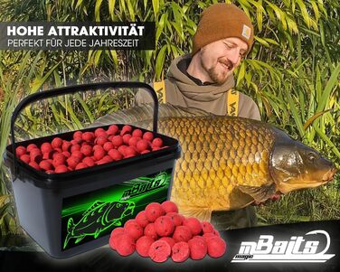 Бойли Angel-Berger Magic Baits у відрі 4 кг, всі види кормових бойлів, бойли для коропа, набір бойлів, приманка для коропа, Monster Crab