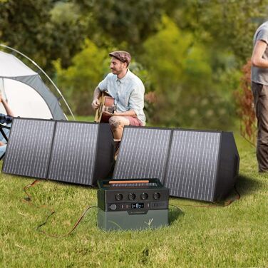 Портативна електростанція ALLPOWERS S1500 PLUS, акумулятор 1092 Втгод, мобільний накопичувач енергії з 4 розетками по 1500 Вт (пікова потужність 3000 Вт), сонячний генератор зі швидкою зарядкою для домашнього електропостачання, кемпінгу та автофургонів