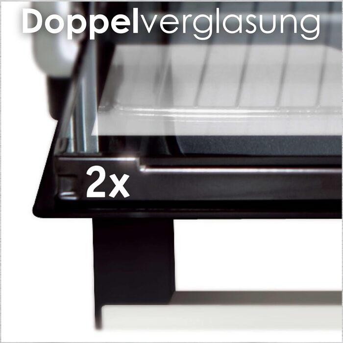 Міні-піч 20 літрів Піч для піци Міні піч Духова шафа 3в1 з конвекцією знімна пластина для крихт 1,400 Вт Верхній/нижній нагрів Нержавіюча сталь Таймер на 60 хв