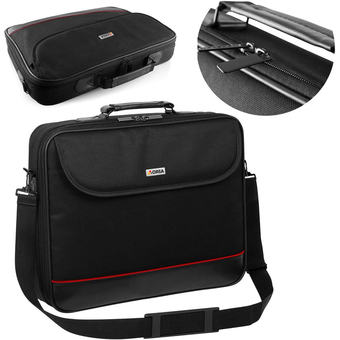 Сумка для ноутбука підходить для ноутбука MEDION ERAZER Major X10 Сумка через плече Чохол-кейс з посиленим захисним каркасом Сумка