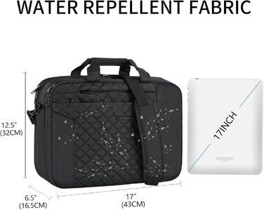 Сумка для ноутбука 17 дюймів Жіноча сумка для ноутбука Портфель Сумка для планшета Сумка на плече Сумка на плече Водовідштовхуваль