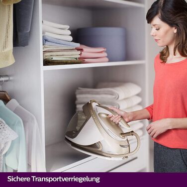 Парогенераторна праска Philips PerfectCare Elite, перевірена та відремонтована, 2400 Вт, оптимальна температура, тиск пари 7,2 бар