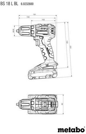 Акумуляторний дриль-шуруповерт BS 18 L BL 18V, 2 шт. 2 Ач Li-Ion акумулятора, безщітковий, вкл. зарядний пристрій, кейс. зарядний