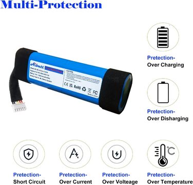 Замінний акумулятор ємністю 5200 мАг для Bluetooth-колонок JBL Xtreme 2, Xtreme2, XTREME2BLKAM, XTREME2BLUAM, замінний акумулятор для JBL SUN-INTE-103, акумулятор 21NR19/66-2. Замінний акумулятор для JBL Xtreme 2