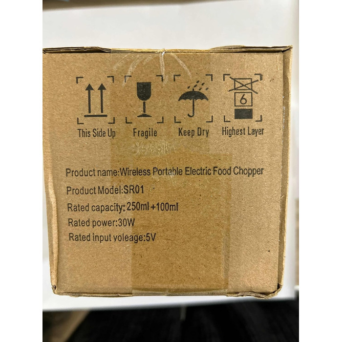 Універсальний подрібнювач Mini Electric Knob Crusher з 2 чашками, подрібнювач Multi-Chopper 250 мл і 100 мл також для м'яса, перцю чилі, фруктів - заряджається USB (синій)