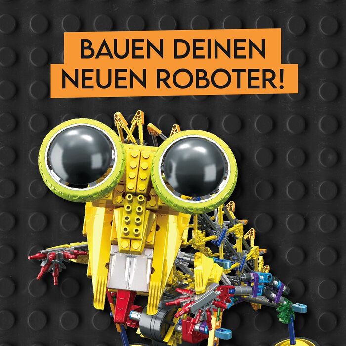 Робототехнічний конструктор Science4you Omegabot Створи свій ходячий робот, STEM-набір з 389 деталей, навчальна гра для дітей 8, 9, 10 років
