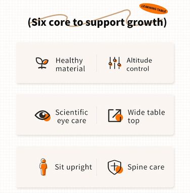 Комплект дитячого столу та стільця, дитячий стіл з регульованою висотою та похилою підставкою для читання, світлодіодна настільна лампа, ергономічний стілець для дівчаток та хлопчиків (синій)