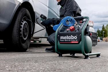 Акумуляторний компресор Metabo Power 160-5 18 LTX BL 18V - коробка - 601521850